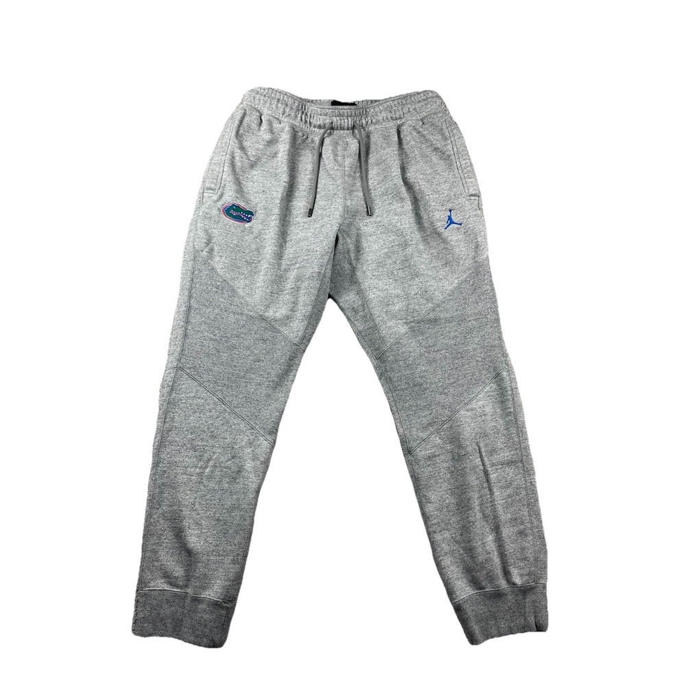 Nike Air Jordan Florida Gators Jumpman Grey Fleece Sweatpants Joggers Men's XL